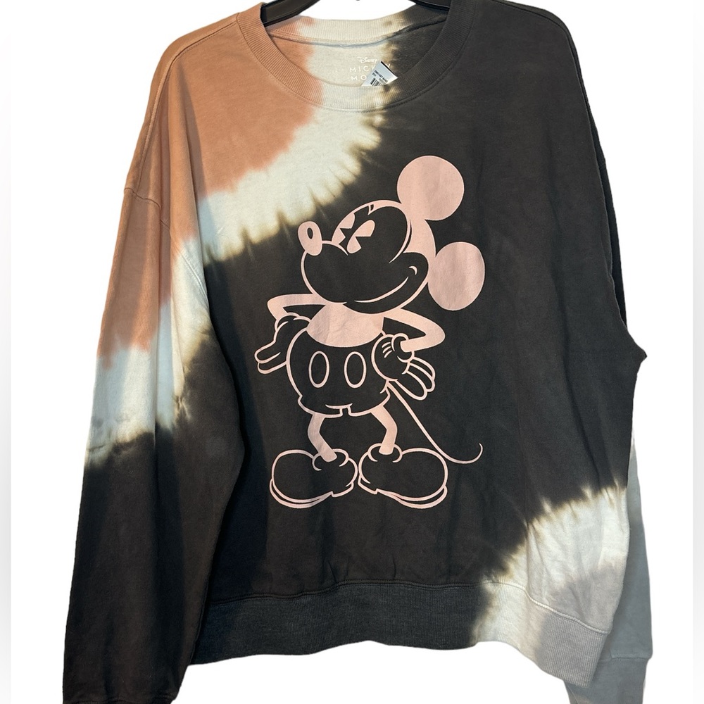MICKEY MOUSE TIE DYE LONG SLEEVE TSHIRT SIZE XXL DISNEY